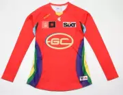 Gold Coast SUNS Womens Player Issue Guernsey #7 With GPS Pouch Size 10