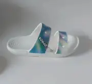 Crocs classic Solarized Tie Dye Two-Strap Sandals Women's 11/ Mens 9