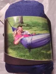 Texsport Rambler Double Travel Hammock Navy Blue / Brilliant Blue #14279