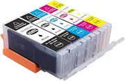 Myink Compatible 650xl 651xl Ink Cartridges, PGI-650 XL Cli-651 XL Ink Replacement for PIXMA MG5460 MG5560 MG6360 MG6460 MG7160 MG7260 IP7260 IP8760 IX6860 MX726 MX926 Printer(5-Pack)