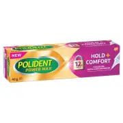 Polident Power Max Hold + Comfort Partial & Denture Adhesive 40g