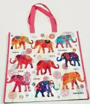 EXTRA LARGE ELEPHANTS  NWT 100% REUSABLE HOMEGOODS~SHOPPING~TOTE~GIFT~BAG