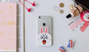 韓國代購LINE官網周邊 CONY 兔兔壓克力透明手機殼/手機套 iphone 6/6S 正版 現貨