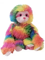 Plush Rainbow Sloth 42cm