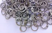 Riveted Loose Ring Round Chainmail Rings Solid Round Rings / 9 mm