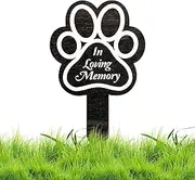 Pet Memorial Grave Marker - Garden Stake for Remembrance, Dog Graveyard Decoration, Loss Tribute