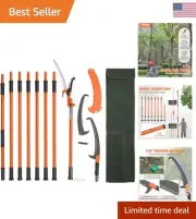 Extendable Tree Pruner - Sharp Steel Blade - Trims High Branches - Lightweight