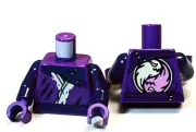 New LEGO Jacket Patch Windbreaker Ying Yang Monster Power Purple Gloves Torso