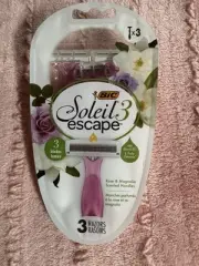 BIC Soleil ESCAPE Disposables Razors 4 PACK w/Rose & Magnolia Scented Handles