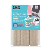 Iron-on Instant Hem Tape 25mm x 10m (1 inch x 11 yds) Beige