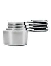 [OXO] 4 Piece Stainless Steel Measuring Cup Set in Silver