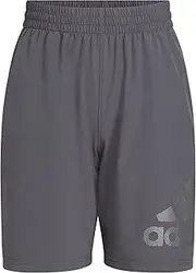 Adidas Boys' Big Aeroready Elastic Waistband Essential Woven Sportswear Shorts
