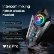 Kebidumei Y12 Pro Motorcycle Helmet Intercom Bluetooth Headset 500M Wireless