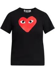 [COMME des GARCONS PLAY] Laminated Red Heart Tee