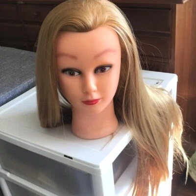 Paul Mitchell Cosmetology Hair Stylist Mannequin Head With Clamp Holder New