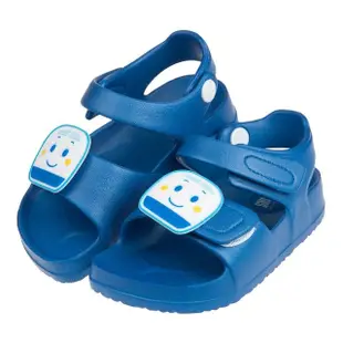 【布布童鞋】三麗鷗新幹線小電車藍色兒童超輕量涼鞋(C0N319B)