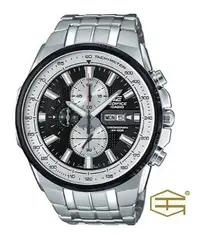 在飛比找Yahoo奇摩拍賣-7-11運費0元優惠優惠-【天龜】 CASIO EDIFICE 時尚經典 三眼計時錶款