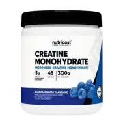 Creatine Monohydrate Powder Blue Raspberry 300 Grams