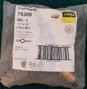 SALE ‼️ 10 qty - Viega 79380 Viega Propress Adapter, 1/2" X 1/2"
