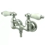 Elements Of Design DT0321PL Double Handle Wall Mounted Clawfoot - Chrome