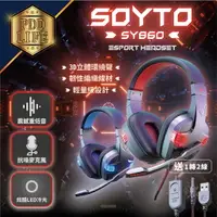 在飛比找樂天市場購物網優惠-【手機+電腦+PS4/5皆可】電競耳機 SOYTO SY86