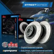 DBA Slotted Rear Disc Brake Rotors for Honda Civic EE EK EM MC3 CRX 1500 1600SI (for: Honda)