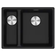 Franke Maris 1 & 1/2 Left Bowl Sink 340/150mm Onyx MRG660/34-15FPCSBLON