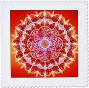 3dRose Quilt Square, Polyester, White, 10 x 10-inch