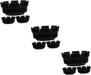 iplusmile 9 Pcs Ashtray Set Table Ashtray Ash Trays Indoors Ashtrays for inside Cigarette Extinguisher Ashtrays for Smokers Outdoor Tobaccos Jar Silver Ashtray Buckets Ash Container Plastic