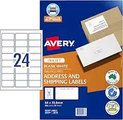 Avery Inkjet Address Labels 64 x 33,8 mm, 600 Labels (936104)