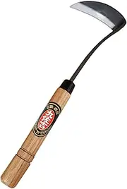 Kana Hoe 217 Japanese Garden Tool - Hand Hoe is Perfect for Weeding and Cultivating,Solid Wood Handle for Garden Yard， Ideal for Easy Gardening
