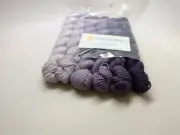 Inara Wrap Yarn Kit Option #3 Medium Size Lilac Gradient 6x125 yd skeins