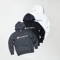 在飛比找蝦皮商城優惠-CHAMPION HOODIE 草寫英文LOGO 內刷毛 帽