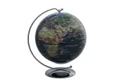 5" Revolving Blue Ocean World Globe Table Top Satellite Style Image New