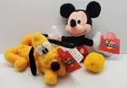 Disney Mickey, and his dog Pluto For Kids Bean Bag Plush 1998 Applause