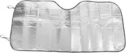Car Windshield Sun Shade, Universal Large Silver Car Windscreen Sunshade Heat Reflective Windshield Visor for Front Back Window, Blocks Summer Heat and Sun