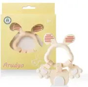 Arudyo Baby Teething Toy Silicone Teethers BPA Free Silicone Rudder Bunny NEW
