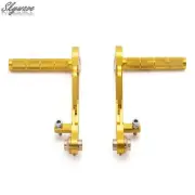 Billet Aluminum Racing Foot Pedal Brake Accelerator Foot Pegs for Go Kart Cart