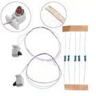 Toy Kit Dwarf Signals With Wires / LEDs Set With Resistors 20mA 3V AC Or DC
