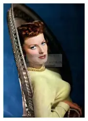 MAUREEN O'HARA SEXY CELEBRITY ACTRESS YELLOW BLOUSE 5X7 PHOTO
