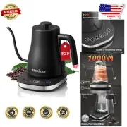 BPA-Free Stainless Steel Electric Kettle with Gooseneck Design for Perfect Pour