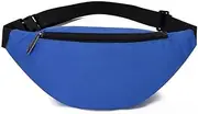 [Generic] Bum Bag & Fanny Pack, Black Bumbags for Ladies Fashion Bumbags for Men Lightweight Bumbags Waterproof Adjustable Waist Bag for Outdoor Sports Traveling Hiking (Sky Blue, One Size)