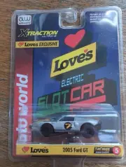 LOVES EXCLUSIVE 2005 Ford GT Silver NIB AW HO Slot Car