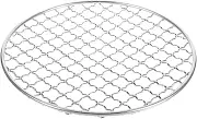 MOBUTOFU Round BBQ Grill Mesh for Steaks Vegetables Lightweight Stainless Steel Cooking Net Portable Grate for Outdoor BBQ Camping