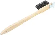 Generic Pizza Brush Oven Stovetop Scraper Grill Tools Wire Brush Grill Accessories for Outdoor Grill BBQ Accessories Handheld Pizza Stone Brush Barbecue Tools Barbecue Brush Steel Wire