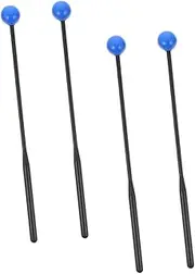 Kisangel 2 Pairs Durable Drumsticks for Tongue Drum Marimba Comfortable Grip Xylophone Mallets for Beginners Professionals Performance Instrument Sticks