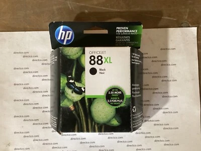 HP 88XL Genuine C9396AN OfficeJet Black High-Yield Ink Cartridge (12/15) Sealed