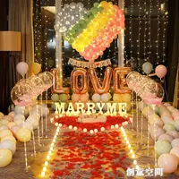 在飛比找樂天市場購物網優惠-求婚道具浪漫驚喜場景創意布置用品字母燈表白室內裝飾網紅情人節