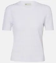 [Tory Burch] Tory Burch T Monogram jacquard sweater AU 14 white