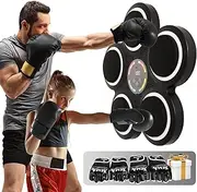 LEXORA Music Boxing Machine, Interactive Punching Trainer with Boxing Gloves, Large Wall Mounted Electronic Boxing Target for Kids & Adults, 9 Modes & 9 Speeds, Bluetooth Smart Boxing Equipment